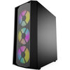 Корпус Powercase Rhombus X3 Mesh LED, Черный вариант - 2