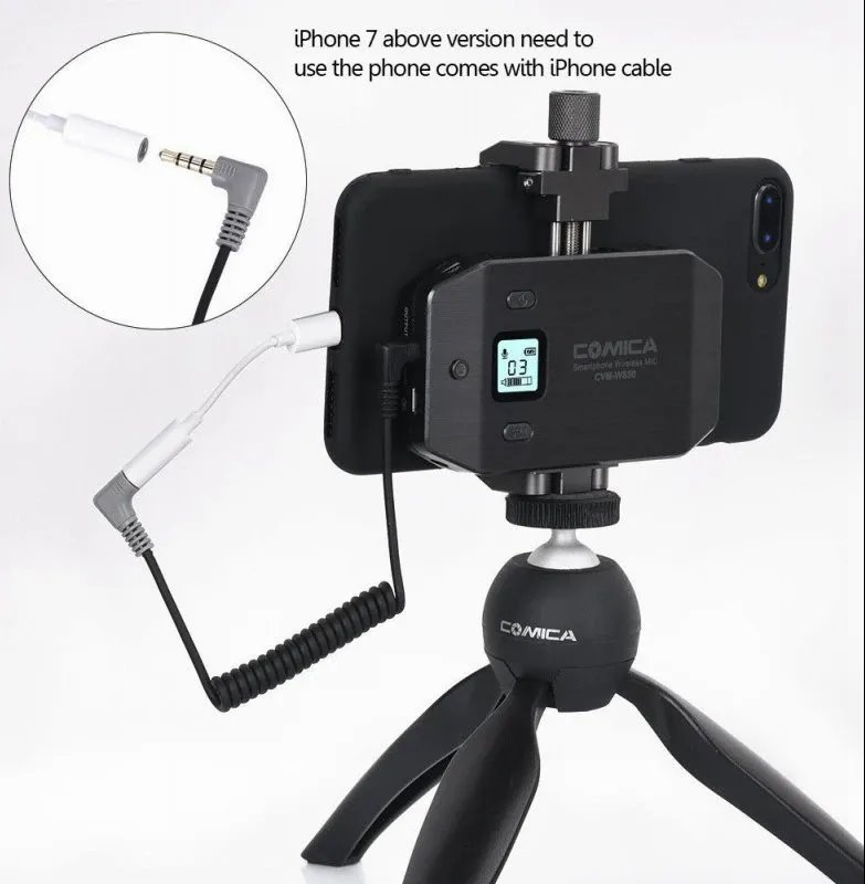 Радиосистема CoMica UHF CVM-WS50 B для смартфона детальное изображение - 6