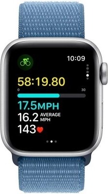 Умные часы Apple Watch Series SE 2023 40 мм, Silver Aluminum Case with Winter Blue Sport Loop, Серебряный детальное изображение - 2