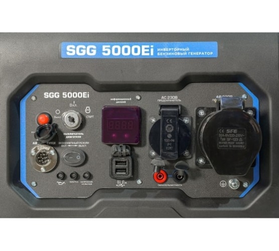 Генератор бензиновый ТСС SGG 5000Ei 060040, 5 кВт, Синий детальное изображение - 7