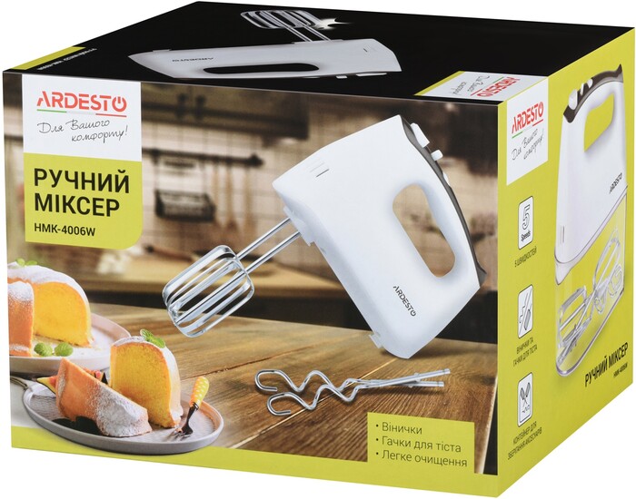 Миксер Ardesto HMK-4006W, Белый №8