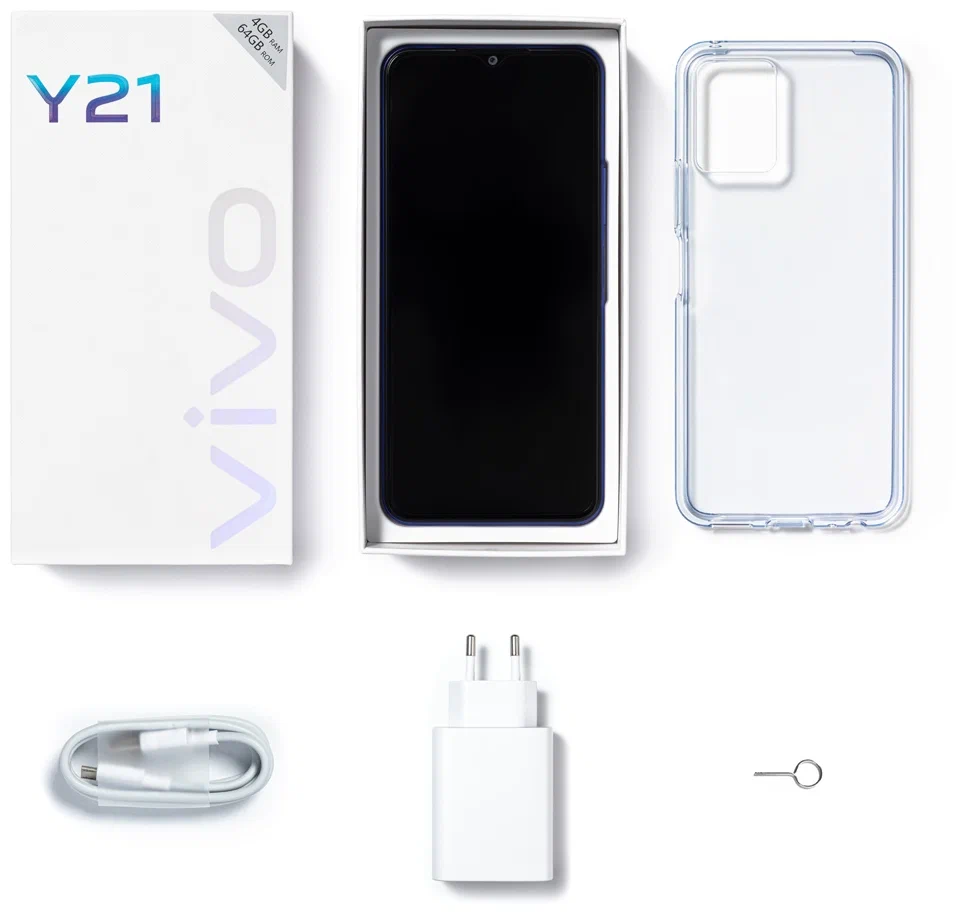 Смартфон Vivo Y21 64 ГБ, Синий, Dual nano-SIM детальное изображение - 8