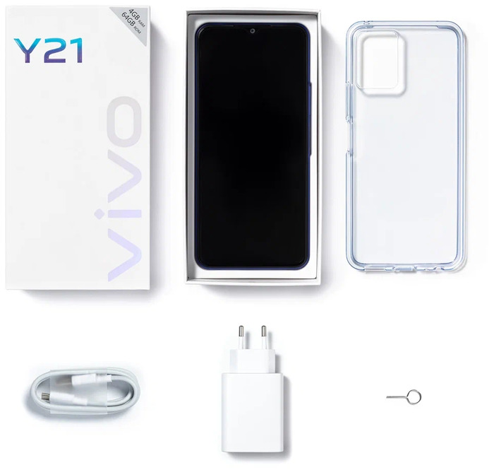 Смартфон Vivo Y21 64 ГБ, Синий, Dual nano-SIM №8