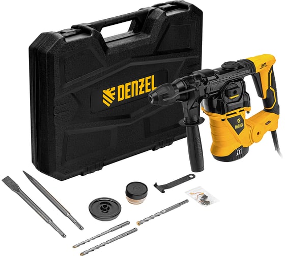 Электрический перфоратор DENZEL RHV-1250-30, 1250 Вт, 5 Дж, 4500 уд/мин детальное изображение - 1