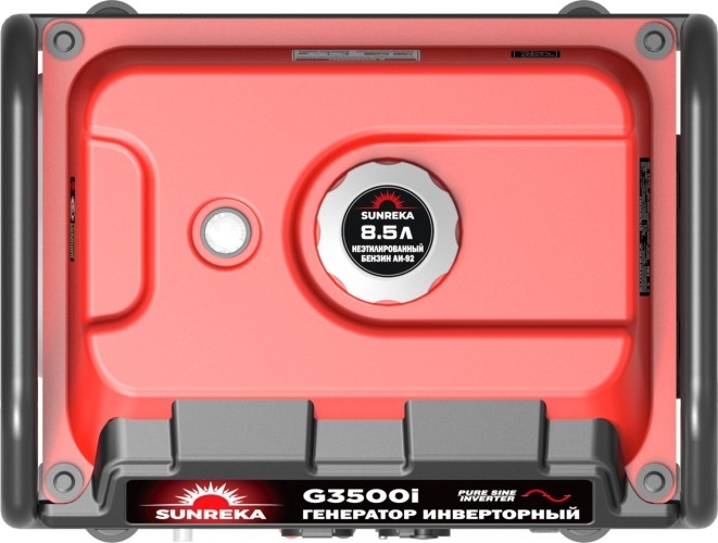 Генератор бензиновый SUNREKA G3500i 211019, 3 кВт, Красный детальное изображение - 6