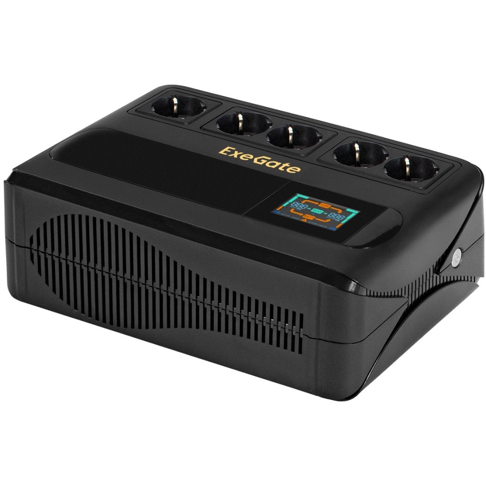 ИБП ExeGate NEO Smart BU-600.LCD.AVR.5SH детальное изображение - 1