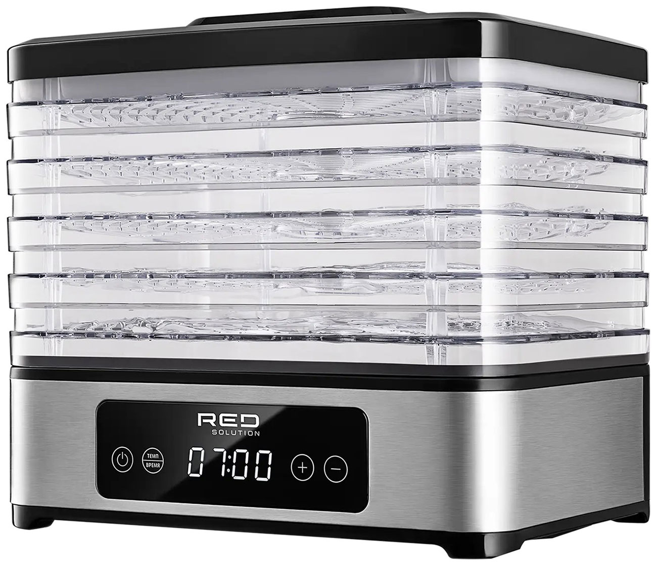 Сушилка для овощей и фруктов Red Solution DD011V, 400 Вт, Серебристый детальное изображение - 2