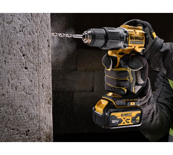 Аккумуляторная ударная дрель-шуруповерт DeWALT DCD100YP2T-QW, 18 В, 68 Нм, 5 А·ч детальное изображение - 8