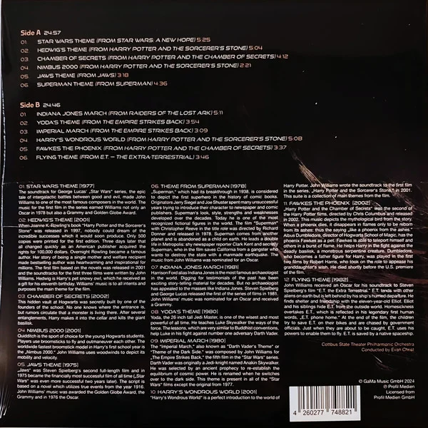 Виниловая пластинка John Williams – Soundtrack Hits – Blue LP детальное изображение - 2