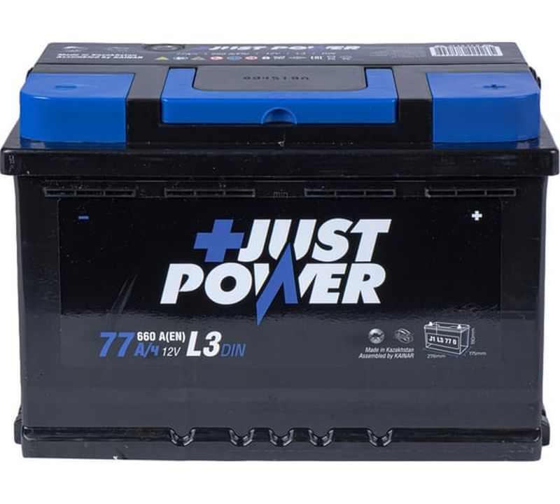 Аккумулятор JUST POWER+ R+ L3 EN, Обратная Поляроность, J1L3770, 77 А·ч детальное изображение - 2