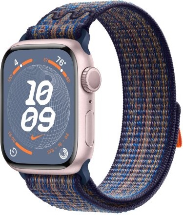 Умные часы Apple Watch Series 9 Pink Aluminum Case with Nike Sport Band Game Royal/Orange, 41 mm, Королевский/Оранжевый детальное изображение - 1