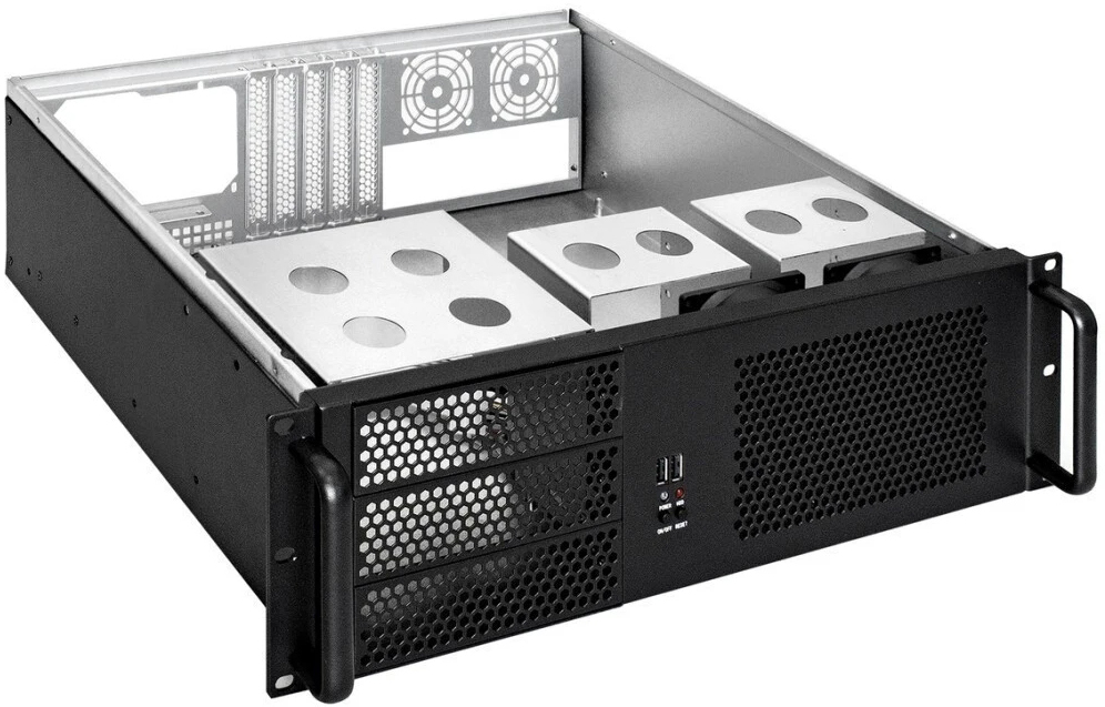 Серверный корпус ExeGate Pro 3U390-08, без БП, Черный детальное изображение - 2