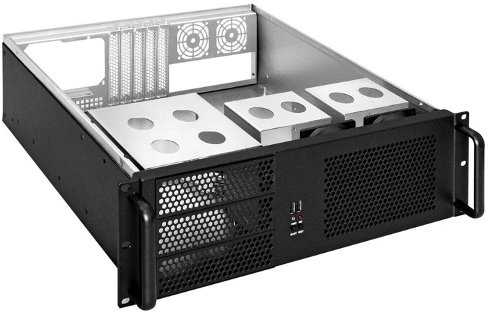 Серверный корпус ExeGate Pro 3U390-08, без БП, Черный №2