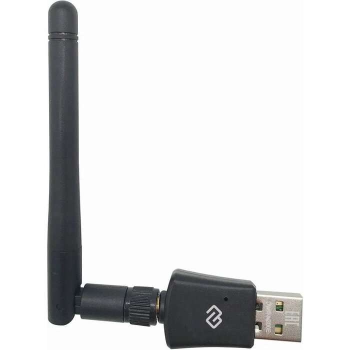 Wi-Fi адаптер Digma DWA-N300E, Wi-Fi 4, Черный №1