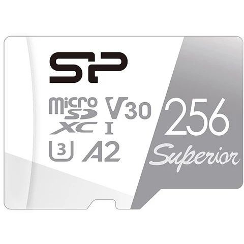Карта памяти Silicon Power Superio MicroSD + SD адаптер (SP256GBSTXDA2V20SP), 256 Гб детальное изображение - 1
