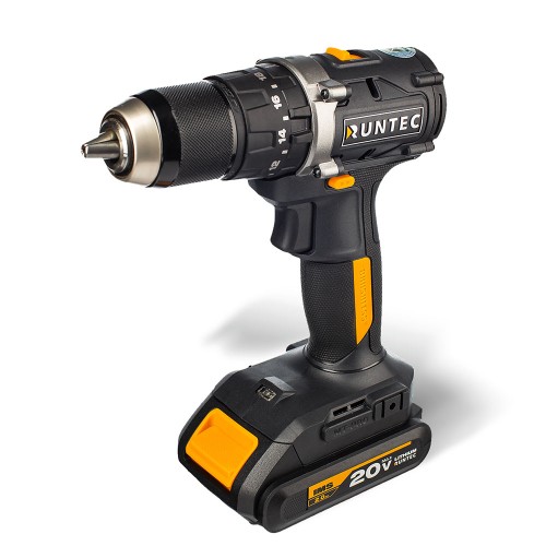 Аккумуляторная дрель-шуруповерт RUNTEC PRO RT-ID222, 18 В, 55 Нм, 2 А·ч детальное изображение - 7