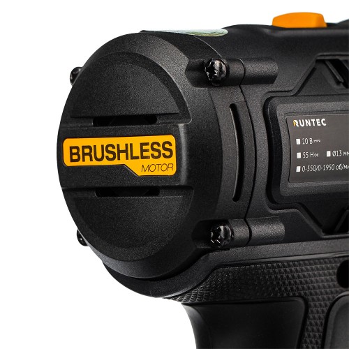 Аккумуляторная дрель-шуруповерт RUNTEC PRO RT-ID222, 18 В, 55 Нм, 2 А·ч детальное изображение - 3