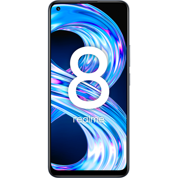 Смартфон Realme 8 128 ГБ, RAM 8 ГБ, Черный, Dual nano SIM детальное изображение - 2