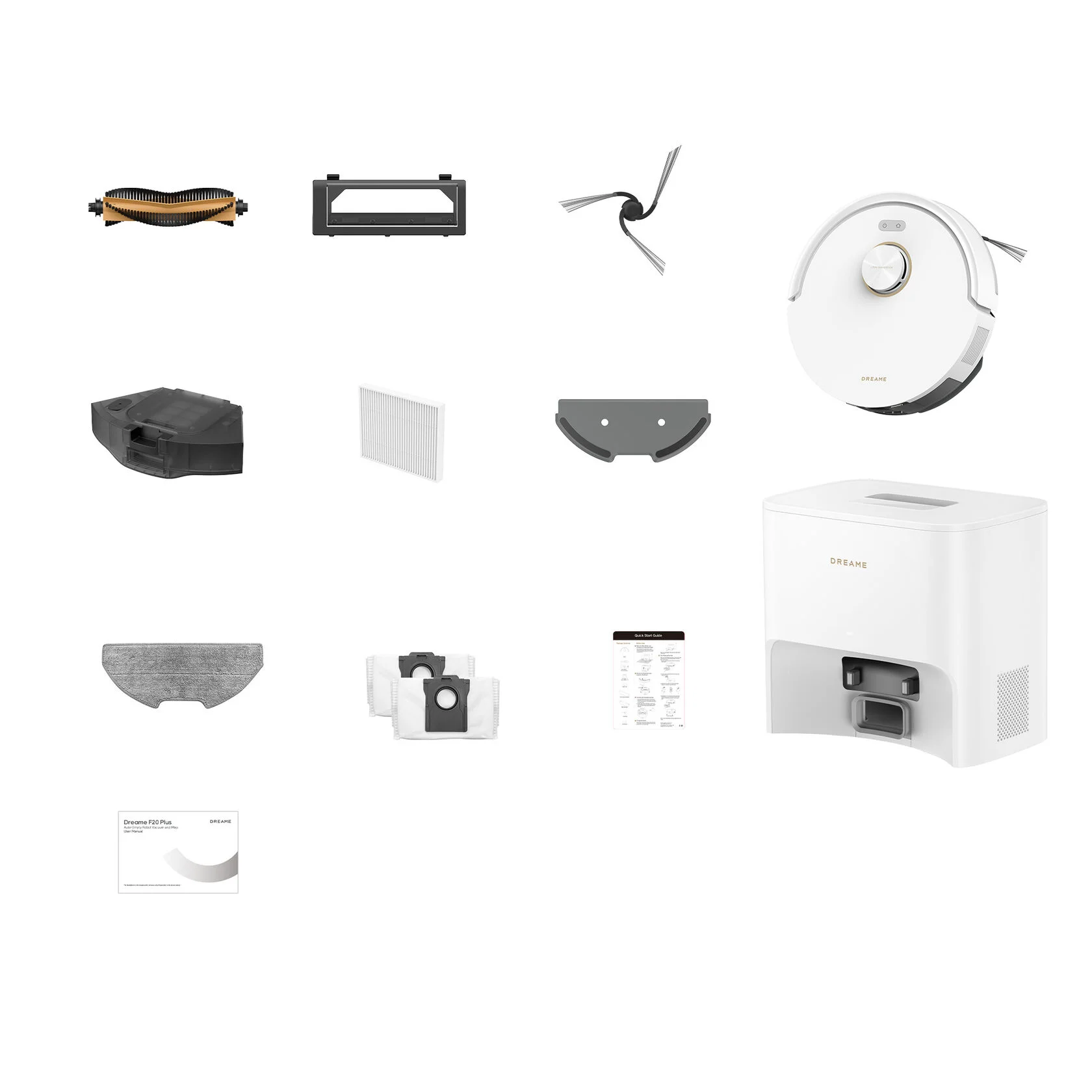 Робот-пылесос Dreame F21 Plus, Белый детальное изображение - 3