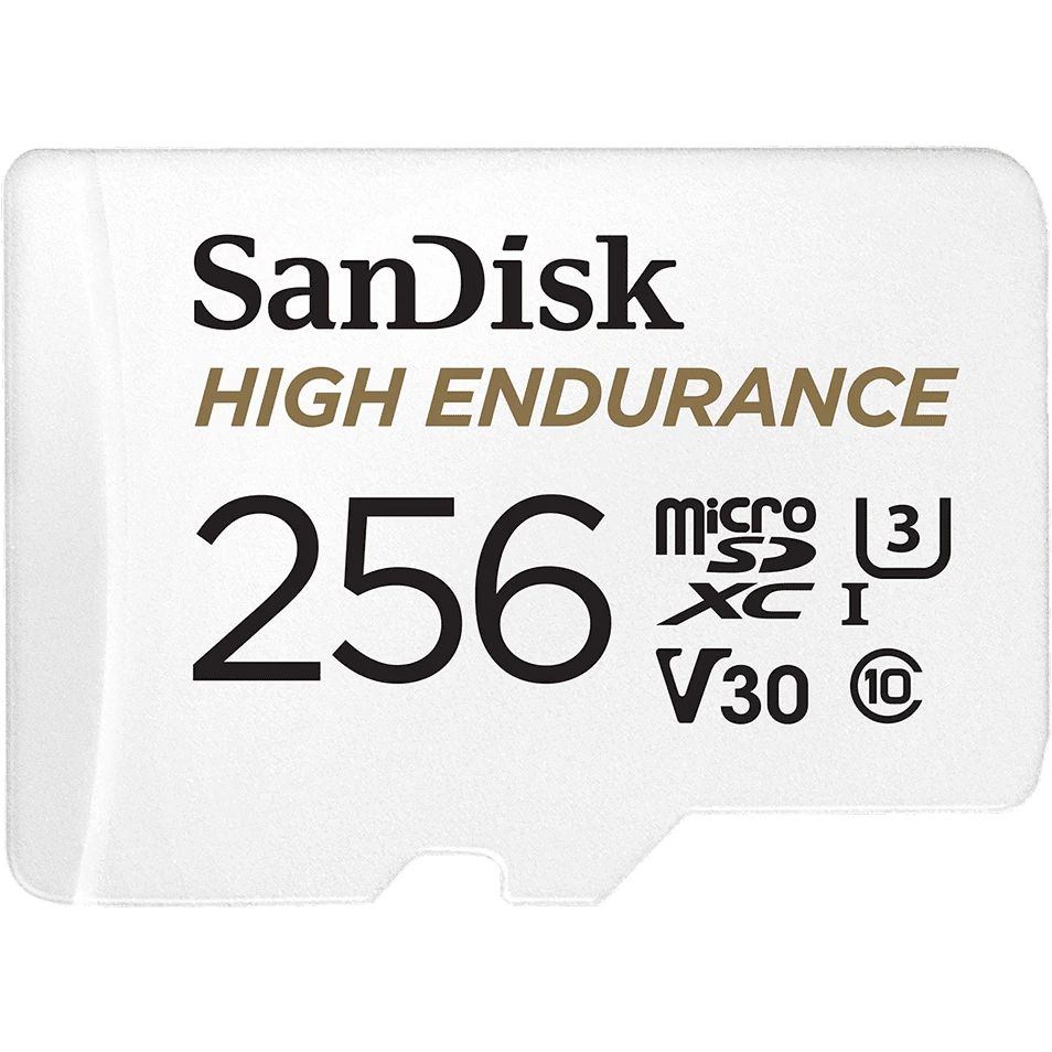 Карта памяти SanDisk High Endurance MicroSD + SD адаптер (SDSQQNR-256G-GN6IA), 256 Гб детальное изображение - 1