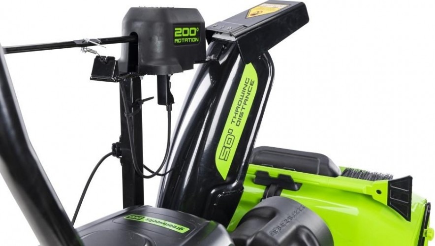 Снегоуборщик аккумуляторный Greenworks GD82ST56, без АКБ и ЗУ 2602807, 82 В, 4800 Вт, Зеленый/Черный детальное изображение - 6