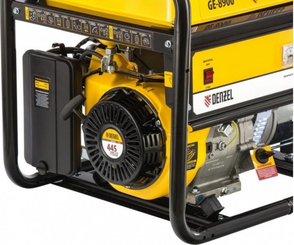 Генератор бензиновый Denzel GE 8900 94639, 7 кВт, Желтый детальное изображение - 6