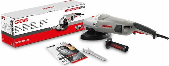 Угловая шлифовальная машина CROWN CT13500-230S, 230 мм, 6500 об/мин, 2200 Вт детальное изображение - 2