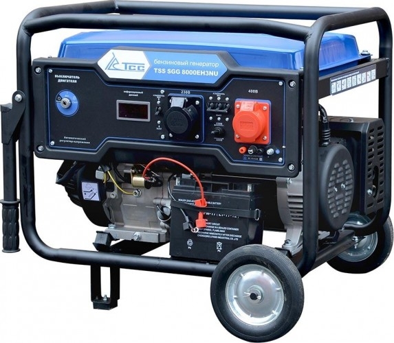 Генератор бензиновый ТСС SGG 8000EH3NU 060017, 7.8 кВт, Синий детальное изображение - 1