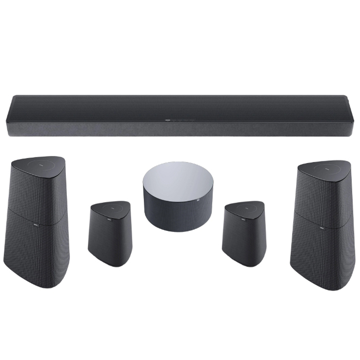 Домашний кинотеатр Loewe klang bar5 mr + klang mr1 + klang mr5, Черный №1