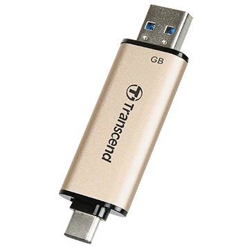USB Flash накопитель Transcend JetFlash 930C (TS256GJF930C) 256 ГБ, серебряный детальное изображение - 2