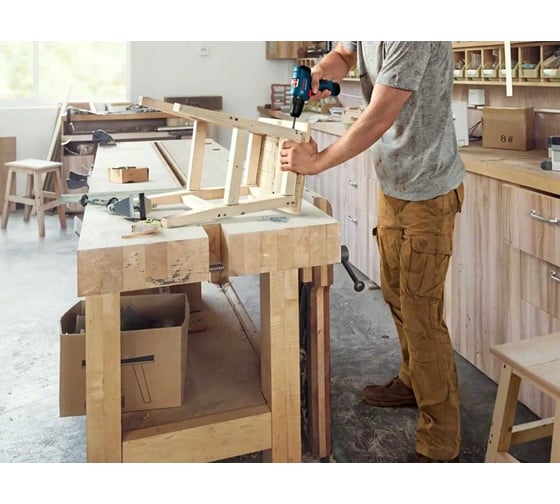 Аккумуляторная ударная дрель-шуруповерт Bosch GSB 120-LI, 12 В, 30 Нм, 2 А·ч, 06019G8100 детальное изображение - 3