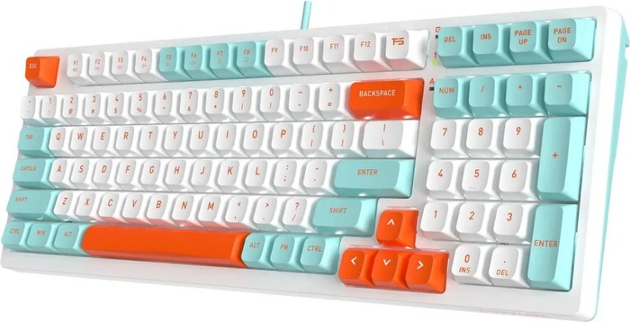 Клавиатура A4Tech Fstyler FS300 Panda Snorkeling, Белый №5