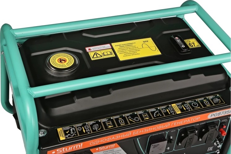 Генератор бензиновый Sturm PG8735N, 3 кВт, Зеленый детальное изображение - 14