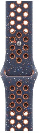 Умные часы Apple Watch Series 9 Midnight Aluminum Case GPS + Cellular with Nike Sport Band Blue Flame, 41 mm, Голубое пламя детальное изображение - 3