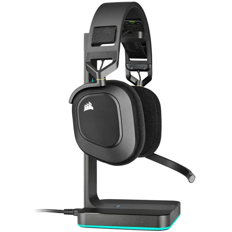 Проводные наушники Corsair HS80 RGB USB, Черный детальное изображение - 3
