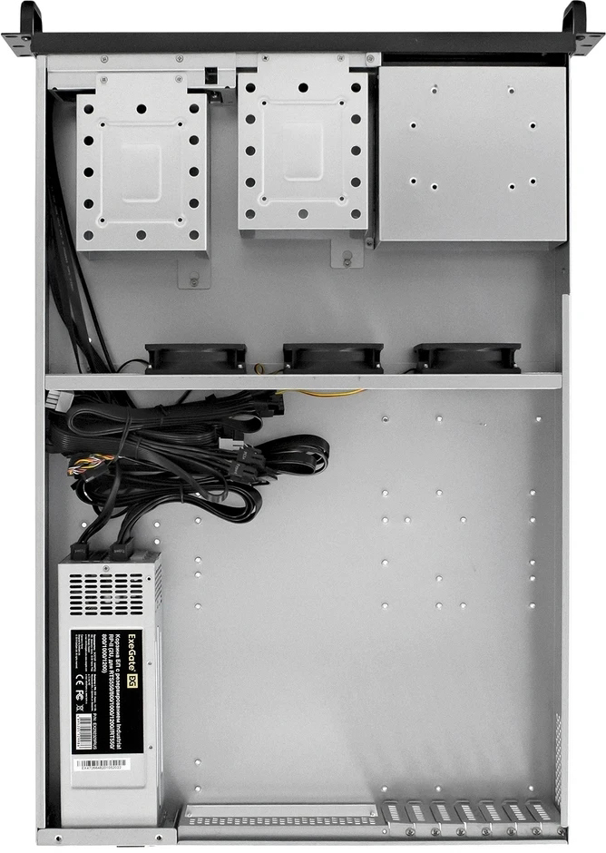 Серверный корпус ExeGate Pro 2U650-06/2U2098L/Redundant 2x550W, 550 Вт, Черный детальное изображение - 4