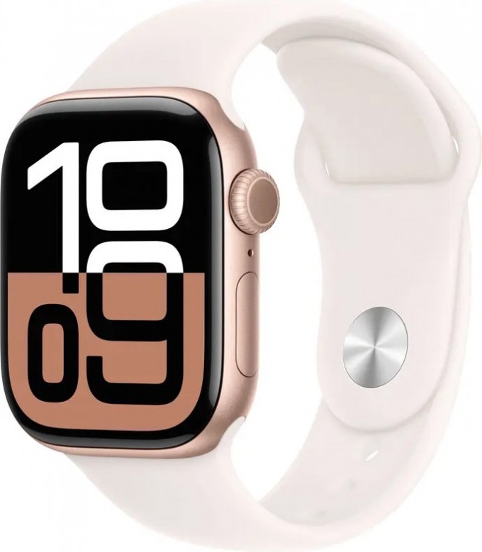 Смарт-часы Apple Watch Series 10 42 мм, Rose Gold Aluminium Case with Light Blush Sport Band детальное изображение - 1