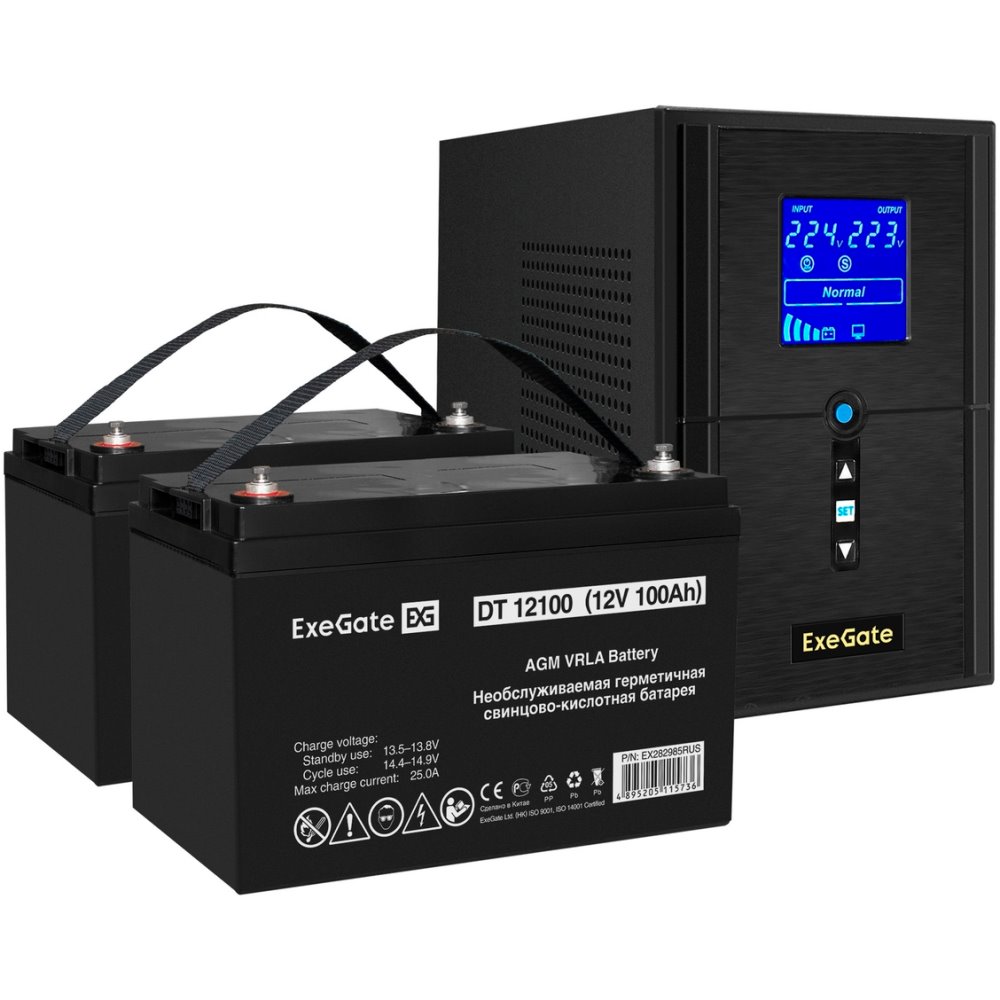 ИБП ExeGate SineTower SZ-1500.LCD.AVR.2SH.1C13.USB детальное изображение - 1