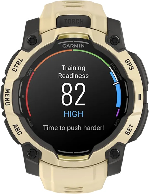 Смарт-часы Garmin Instinct 3 Amoled, Citrine with Citrine Silicone Limited edition, 45 мм, Бежевый детальное изображение - 5