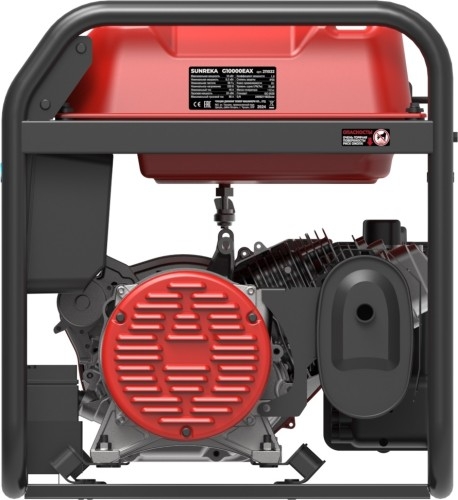 Генератор бензиновый SUNREKA G10000EAX 211022, 9.2 кВт, Красный детальное изображение - 3