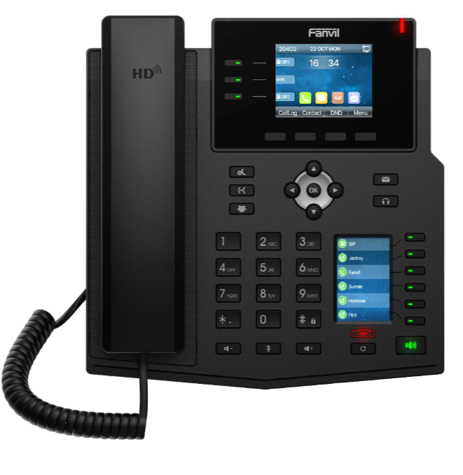 VoIP-телефон Fanvil (Linkvil) X4U V2, Черный детальное изображение - 2