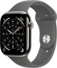 Умные часы Apple Watch Series 11 42 мм, Natural Titanium Case with Stone Gray Sport Band, GPS + Cellular, Каменно-серый вариант - 1