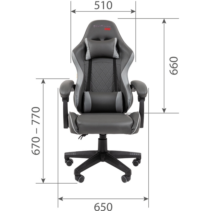 Игровое кресло Chairman Game CH28 (00-07162899), Серый №4