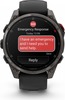 Смарт-часы Garmin Fenix 8 Pro AMOLED DLC, 51 мм, угольно-серый, черный силиконовый ремешок вариант - 5
