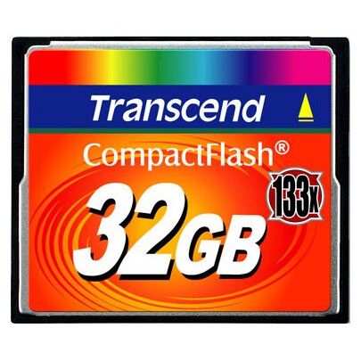 Карта памяти Transcend Compact Flash 133x (TS32GCF133), 32 Гб детальное изображение - 1