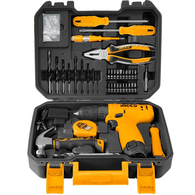 Аккумуляторная дрель-шуруповерт INGCO набором HKTHP10811, 20 В, 20 Нм, 1,5 А·ч детальное изображение - 2