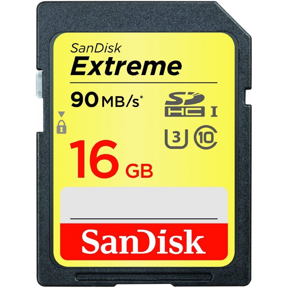 Карта памяти SanDisk Extreme SD (SDSDXNE-016G-GNCIN), 16 Гб детальное изображение - 1