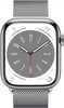 Умные часы Apple Watch Series 8 Silver Stainless Steel, Silver Milanese Loop 41 мм, Серебристый вариант - 2
