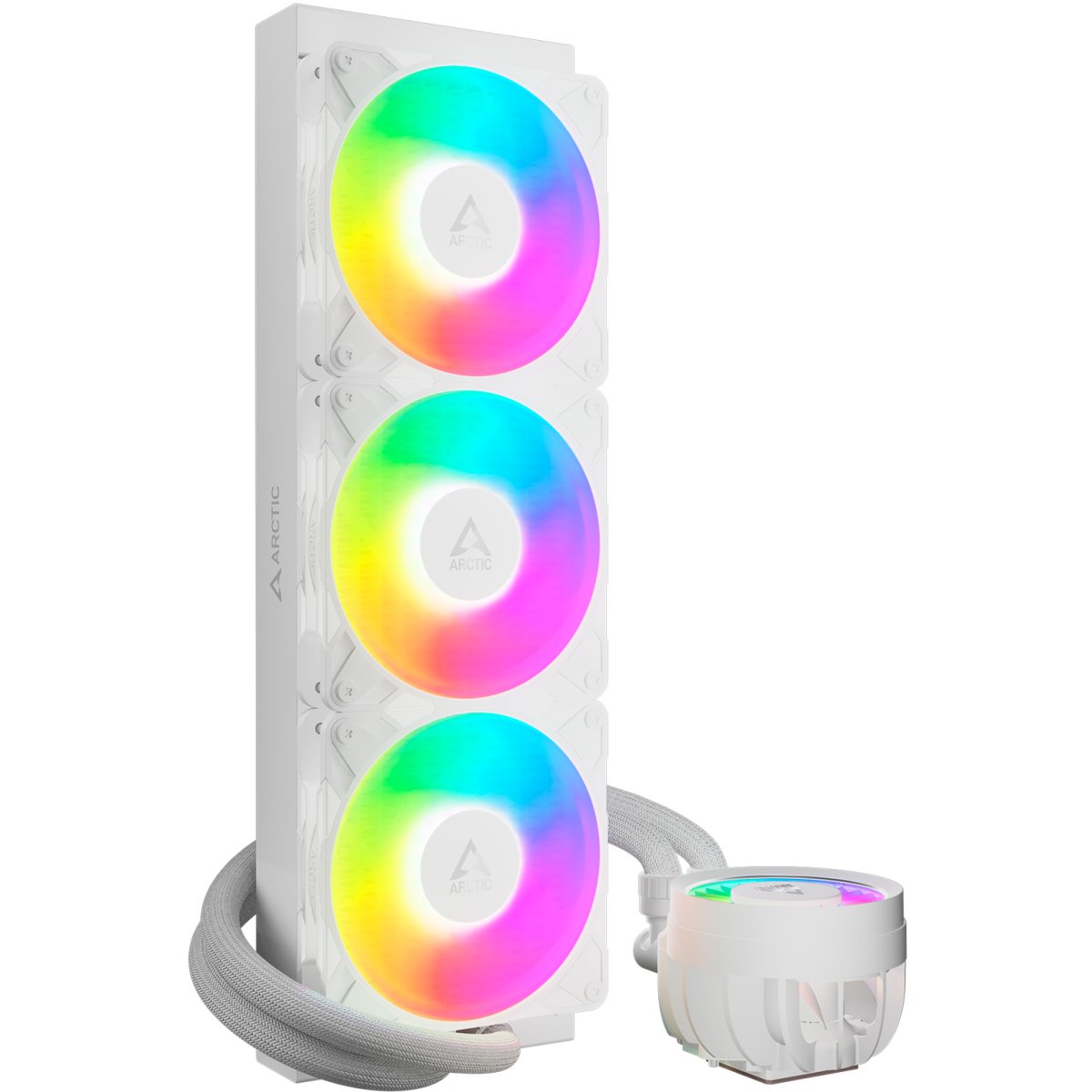 Система жидкостного охлаждения Arctic Cooling Liquid Freezer III Pro 360 ARGB, Белый детальное изображение - 2