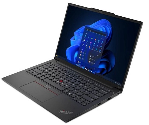 Ноутбук Lenovo ThinkPad E14, Intel Core Ultra 5 125H, RAM 16 ГБ, Черный, SSD 512 ГБ, Intel Graphics, Windows 11 детальное изображение - 3